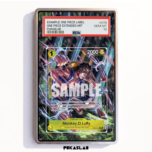 Monkey D. Luffy OP10-111 R PSA One Piece Extended Art - Pukaslab