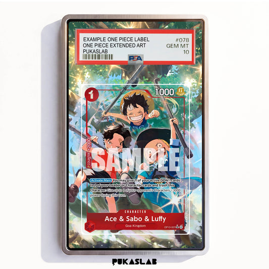 Monkey D. Luffy OP13-007 SR PSA One Piece Extended Art - Pukaslab