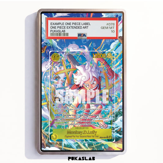 Monkey D. Luffy EB01-061 Sec 4 PSA One Piece Extended Art - Pukaslab