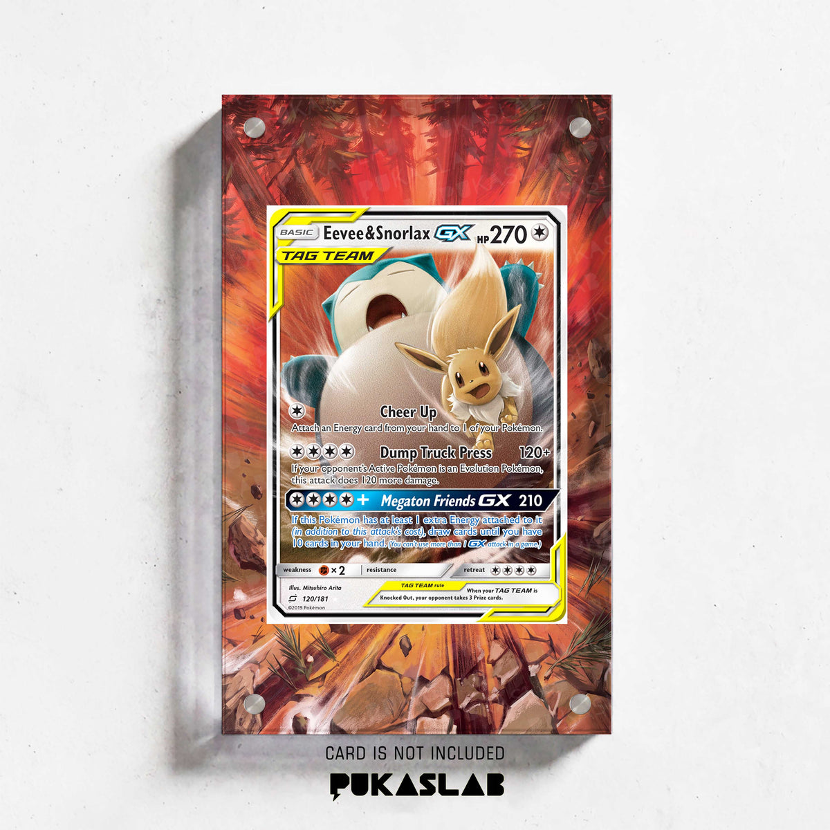 Eevee & Snorlax Gx 120/181 Extended Art - Pukaslab
