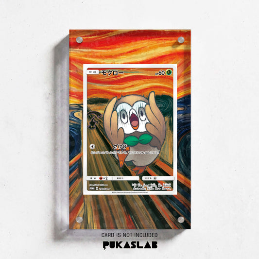 Rowlet Munch The Scream Promo 290/SM-P Extended Art Magnetic Case- Pukaslab
