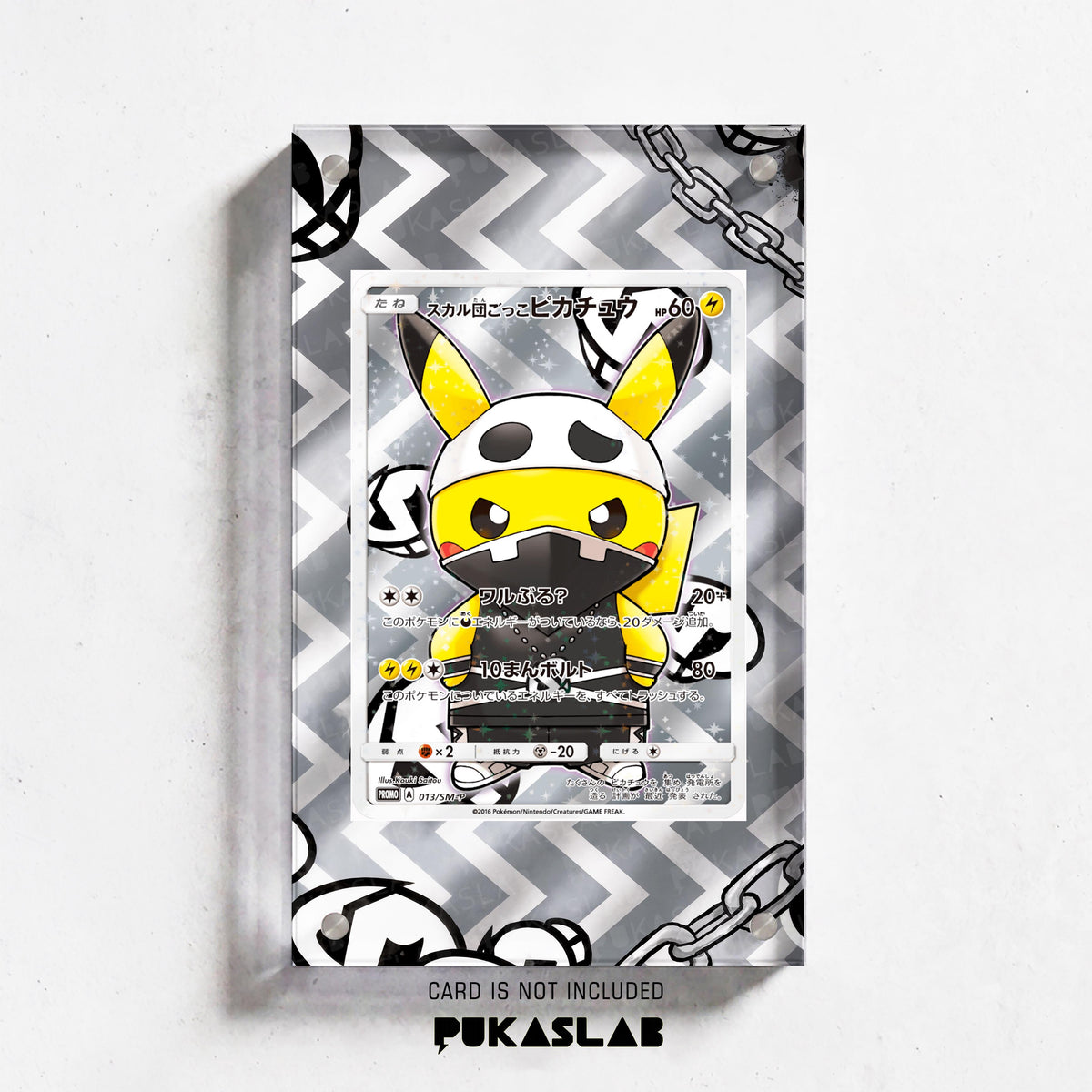 Pretend Team Skull Pikachu Poncho Promo 031/SM-P Extended Art Magnetic Case- Pukaslab