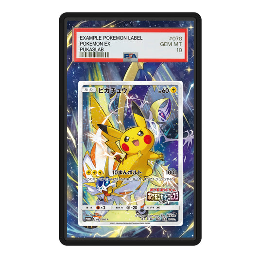 Pikachu  061/SM-P Psa Slab Extended Art - Pukaslab