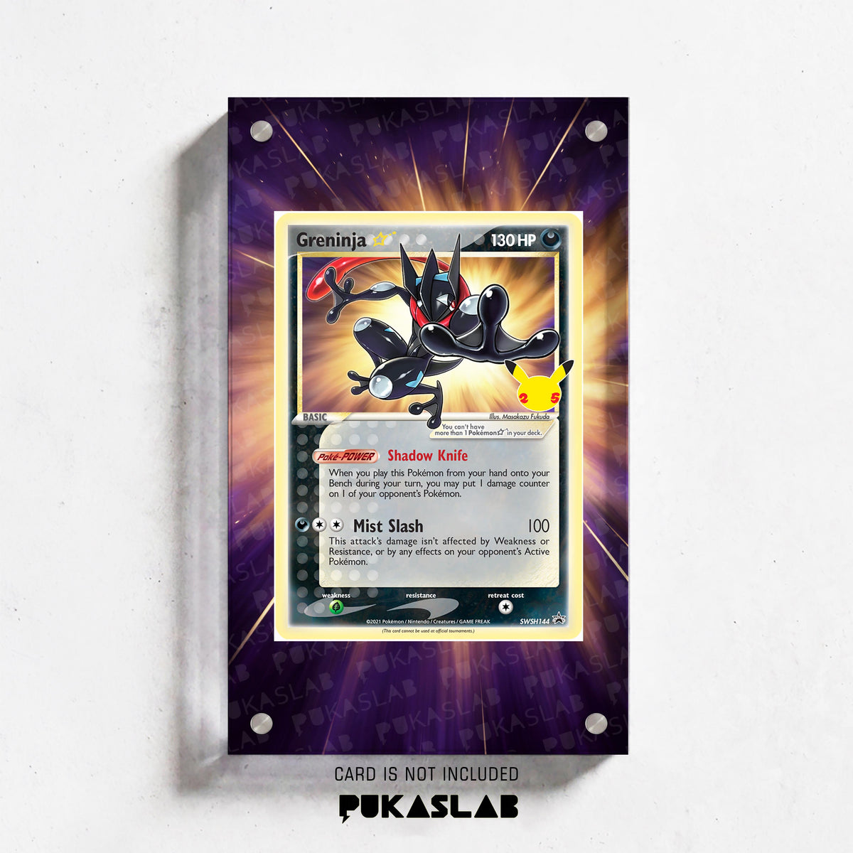 Greninja 25th SWSH144 Extended Art Magnetic Case- Pukaslab