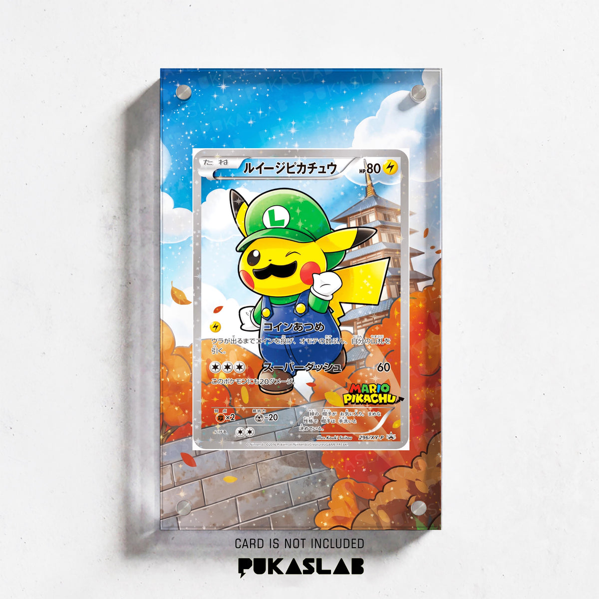 Luigi Pikachu Mario  296/XY-P Extended Art Magnetic Case- Pukaslab