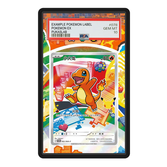 Charmander 30th Celebration Promo 002/30th-P Psa Slab Extended Art - Pukaslab