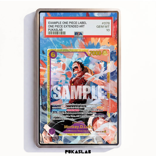 Monkey D. Luffy EB02-061 Sec 3 PSA One Piece Extended Art - Pukaslab