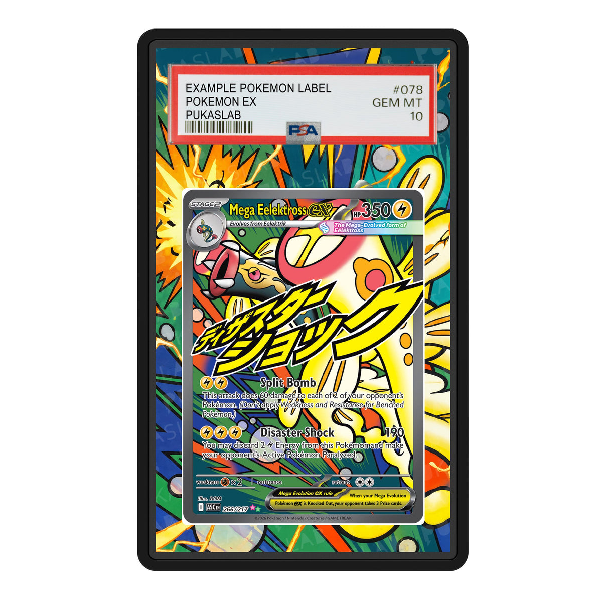 Mega Eelektross Ex 266/217 Psa Slab Extended Art - Pukaslab