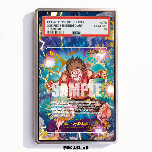 Monkey D. Luffy EB02-061 Sec 3 PSA One Piece Extended Art - Pukaslab