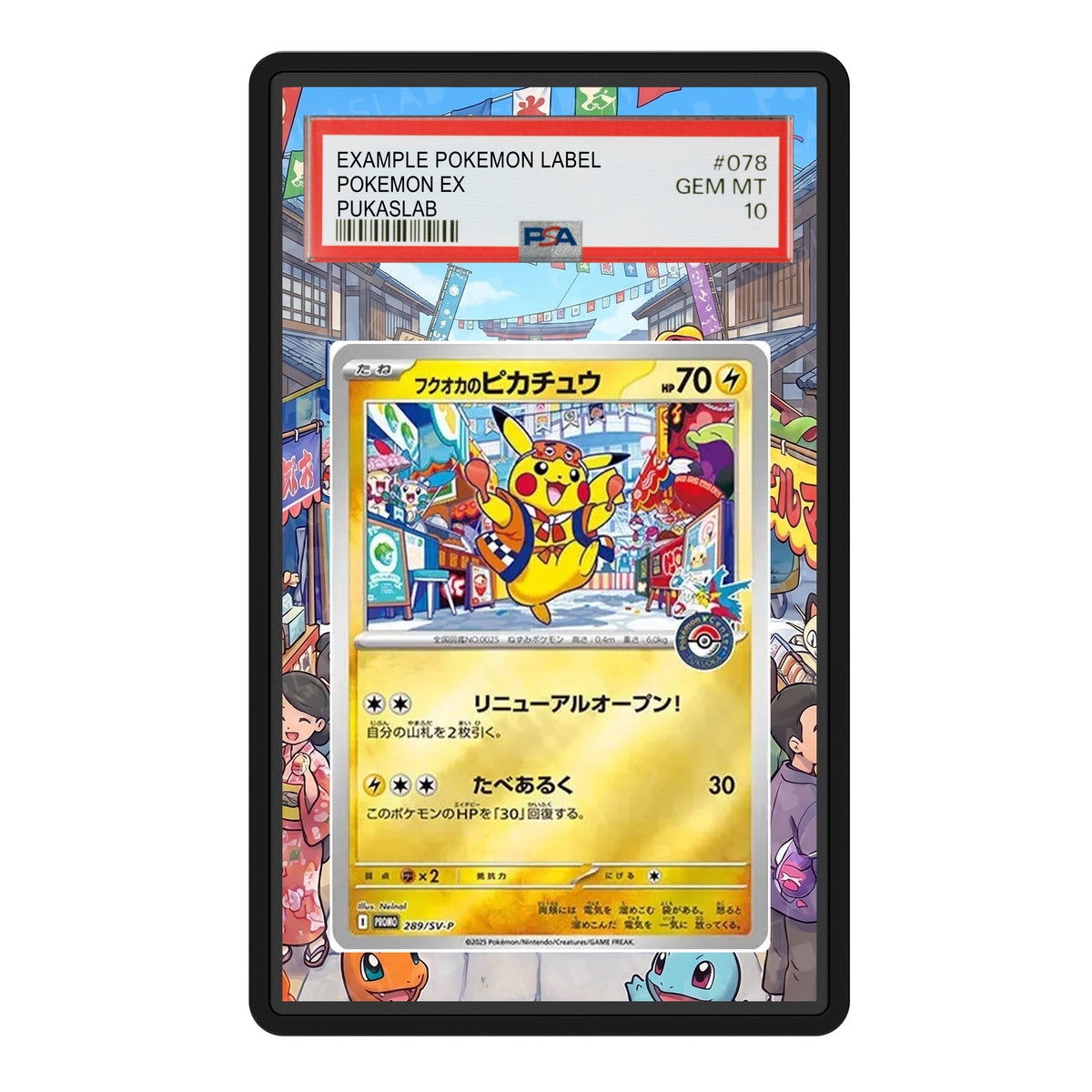Fukuoka 's Pikachu  289/SV-P Psa Slab Extended Art - Pukaslab
