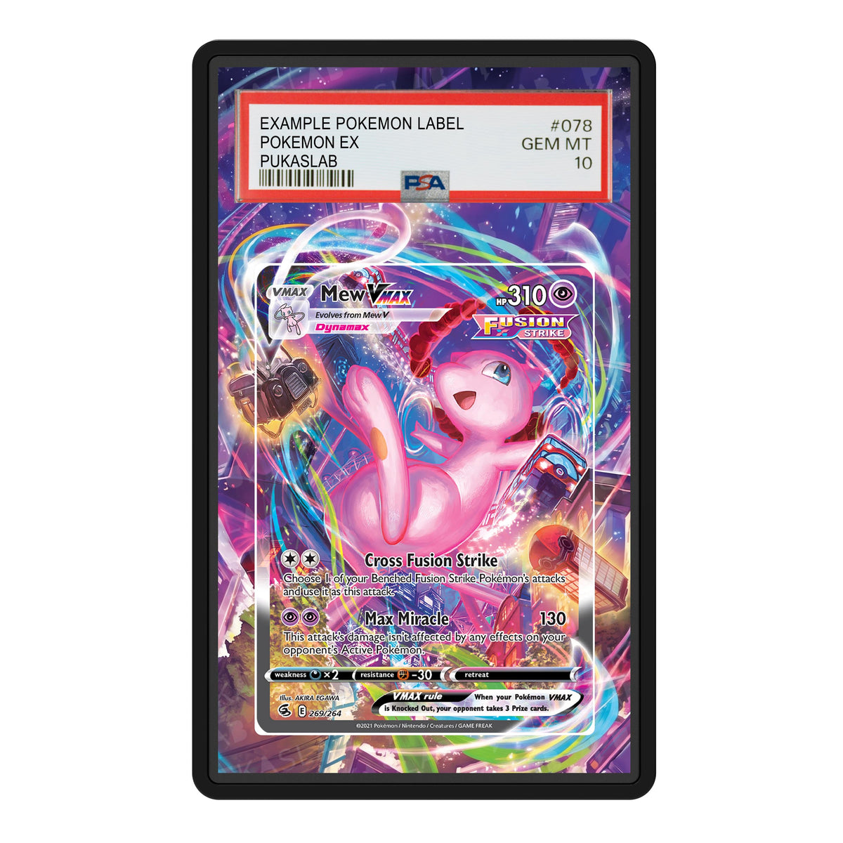 Mew Vmax 269 Psa Slab Extended Art - Pukaslab