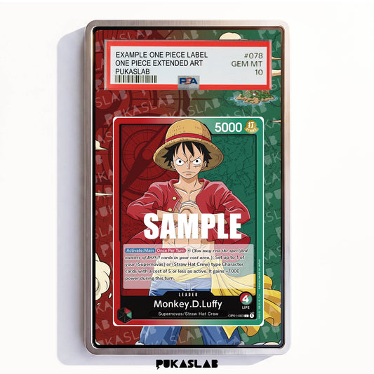 Monkey D. Luffy Leader OP01-003 L PSA One Piece Extended Art - Pukaslab