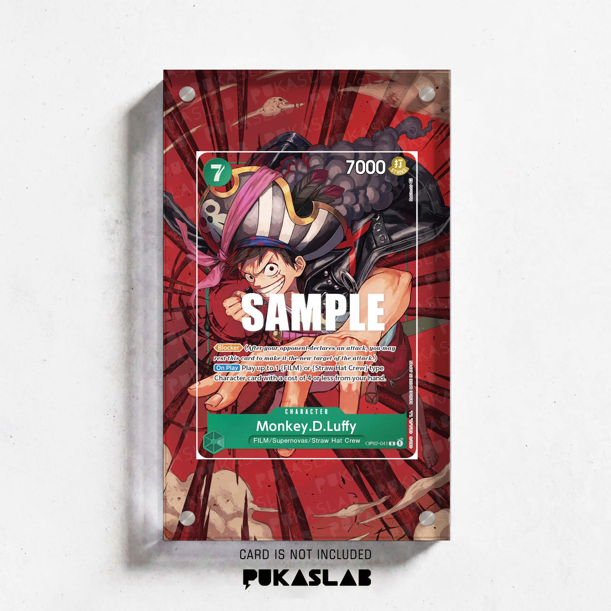 Monkey D. Luffy OP02-041 R Extended Art - Pukaslab
