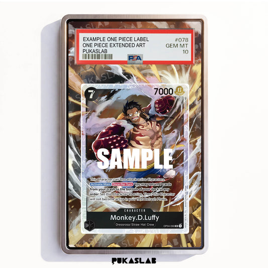 Monkey D. Luffy OP04-090 SR PSA One Piece Extended Art - Pukaslab