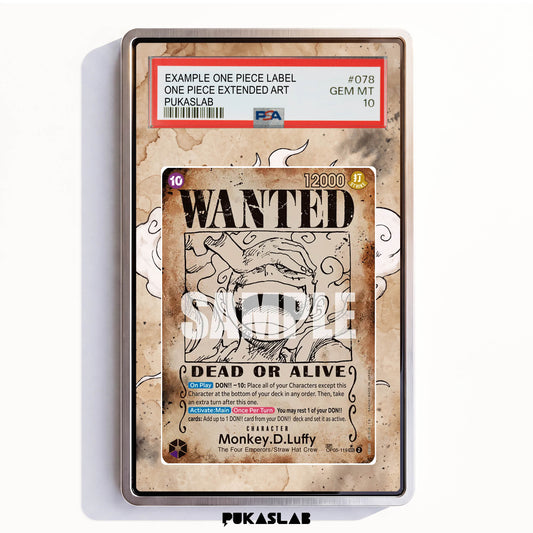 Monkey D. Luffy OP05-119 Sec 2 PSA One Piece Extended Art - Pukaslab