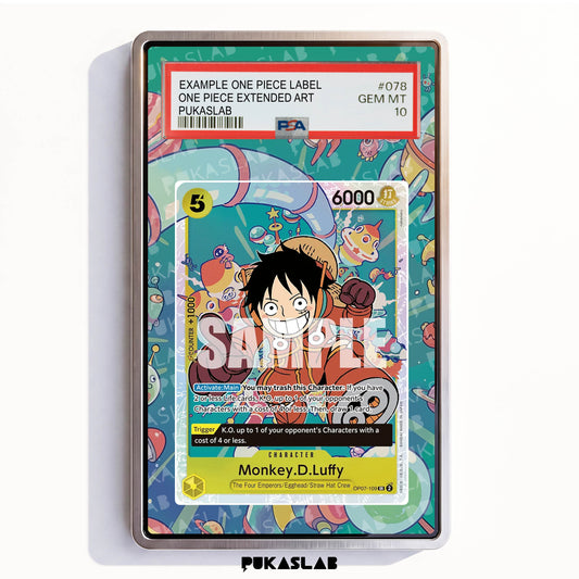 Monkey D. Luffy OP07-109 SR PSA One Piece Extended Art - Pukaslab