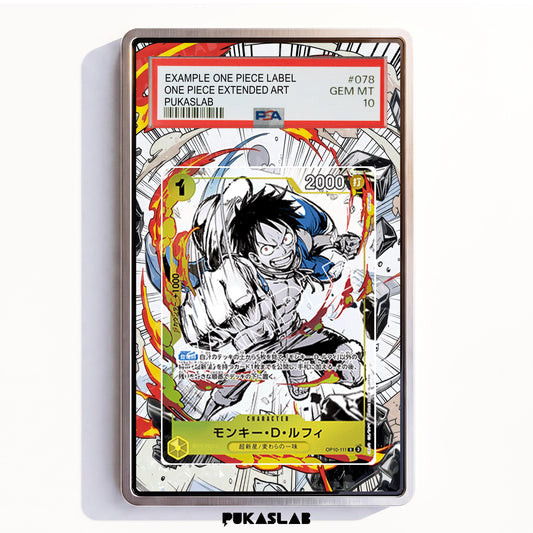 Monkey D. Luffy OP10-111  PSA One Piece Extended Art - Pukaslab