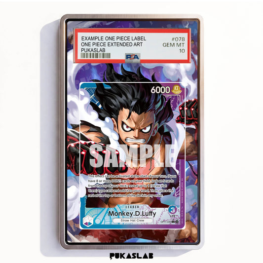 Monkey D. Luffy Gear 4 OP11-040 L PSA One Piece Extended Art - Pukaslab