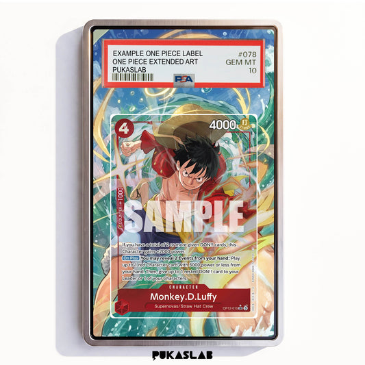 Monkey D. Luffy OP12-015 SR PSA One Piece Extended Art - Pukaslab