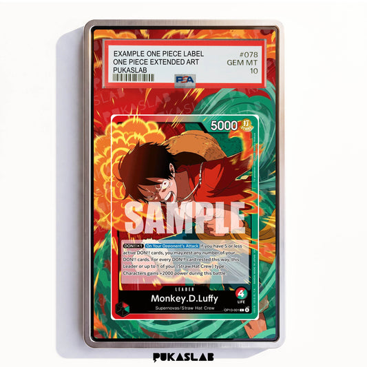 Monkey D. Luffy Leader OP13-001 L PSA One Piece Extended Art - Pukaslab