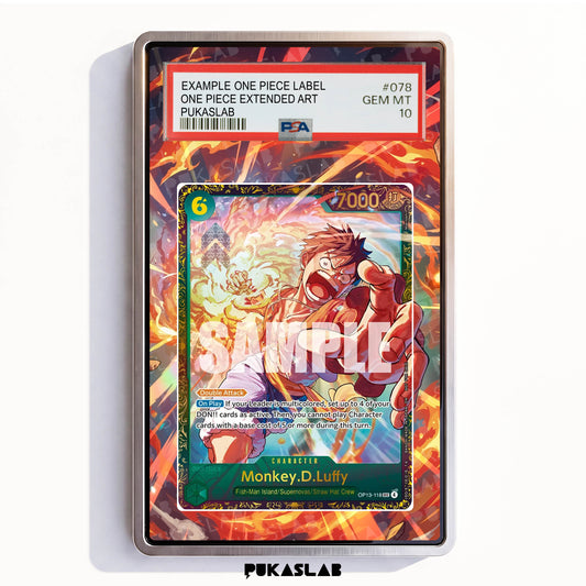 Monkey D. Luffy OP13-118 Sec 4 PSA One Piece Extended Art - Pukaslab