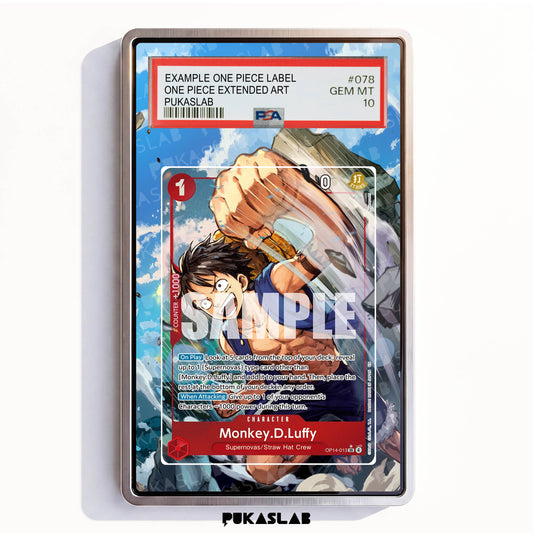 Monkey D. Luffy OP14-013 SR PSA One Piece Extended Art - Pukaslab