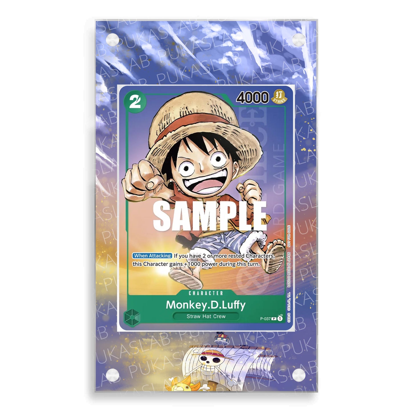 Luffy P-037 Magnetic Case - One Piece Extended Art Case