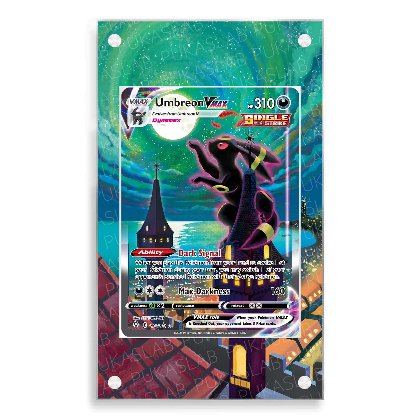 Umbreon Vmax 215/203 Magnetic Case - Pokemon Extended Art Case