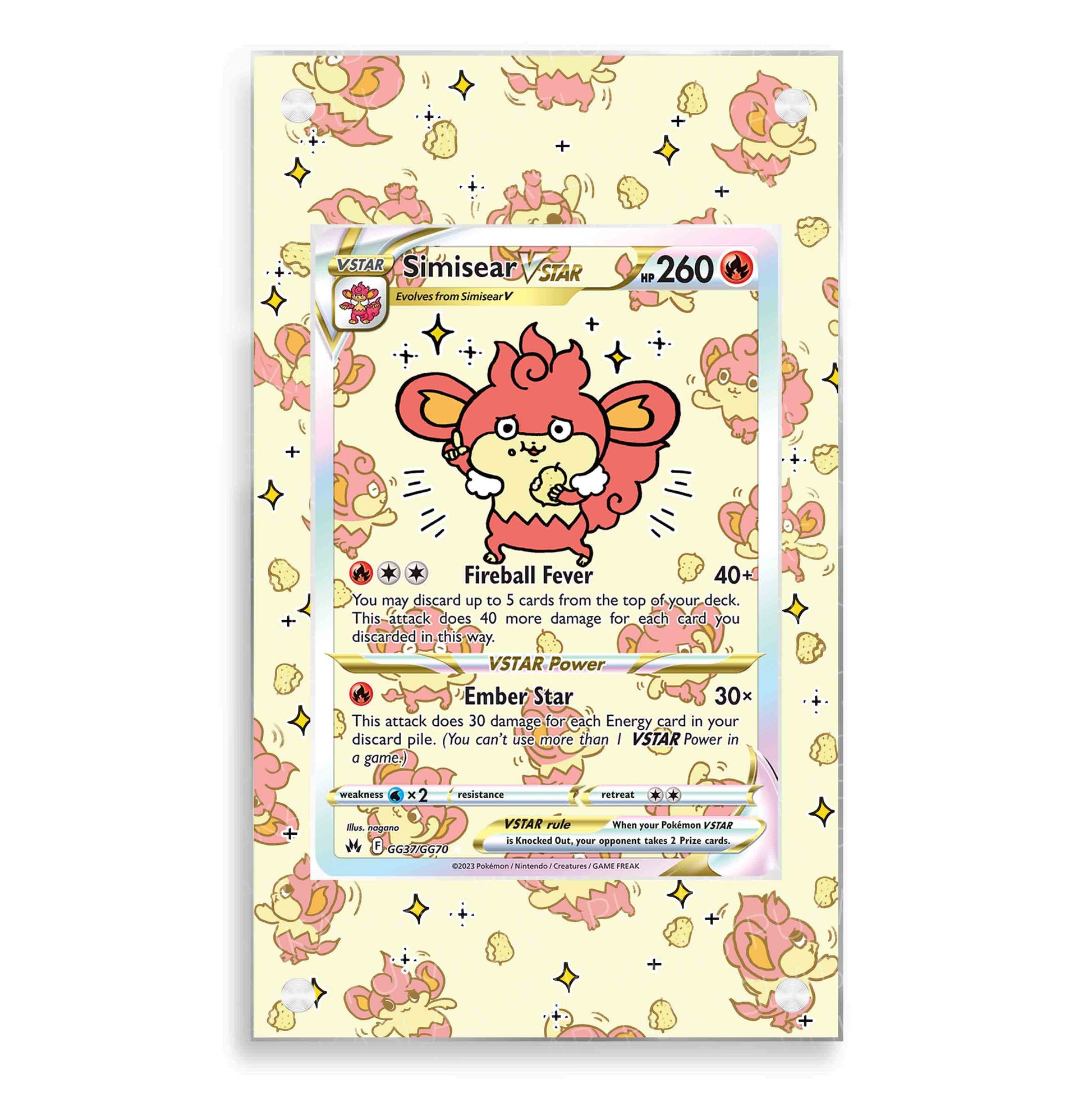 Simisear Vstar GG37/GG70 Magnetic Case - Pokemon Extended Art Case PukaSlab Simisear Vstar GG37/GG70 Magnetic Case - Pokemon Extended Art Case PukaSlab