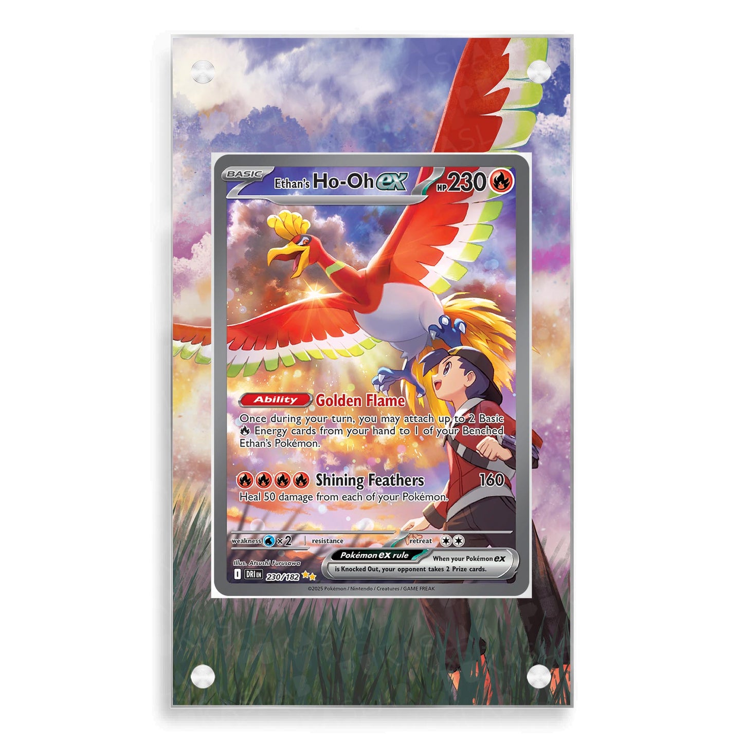 Ethan's Ho-Oh 230/182 Magnetic Case - Pokemon Extended Art Case