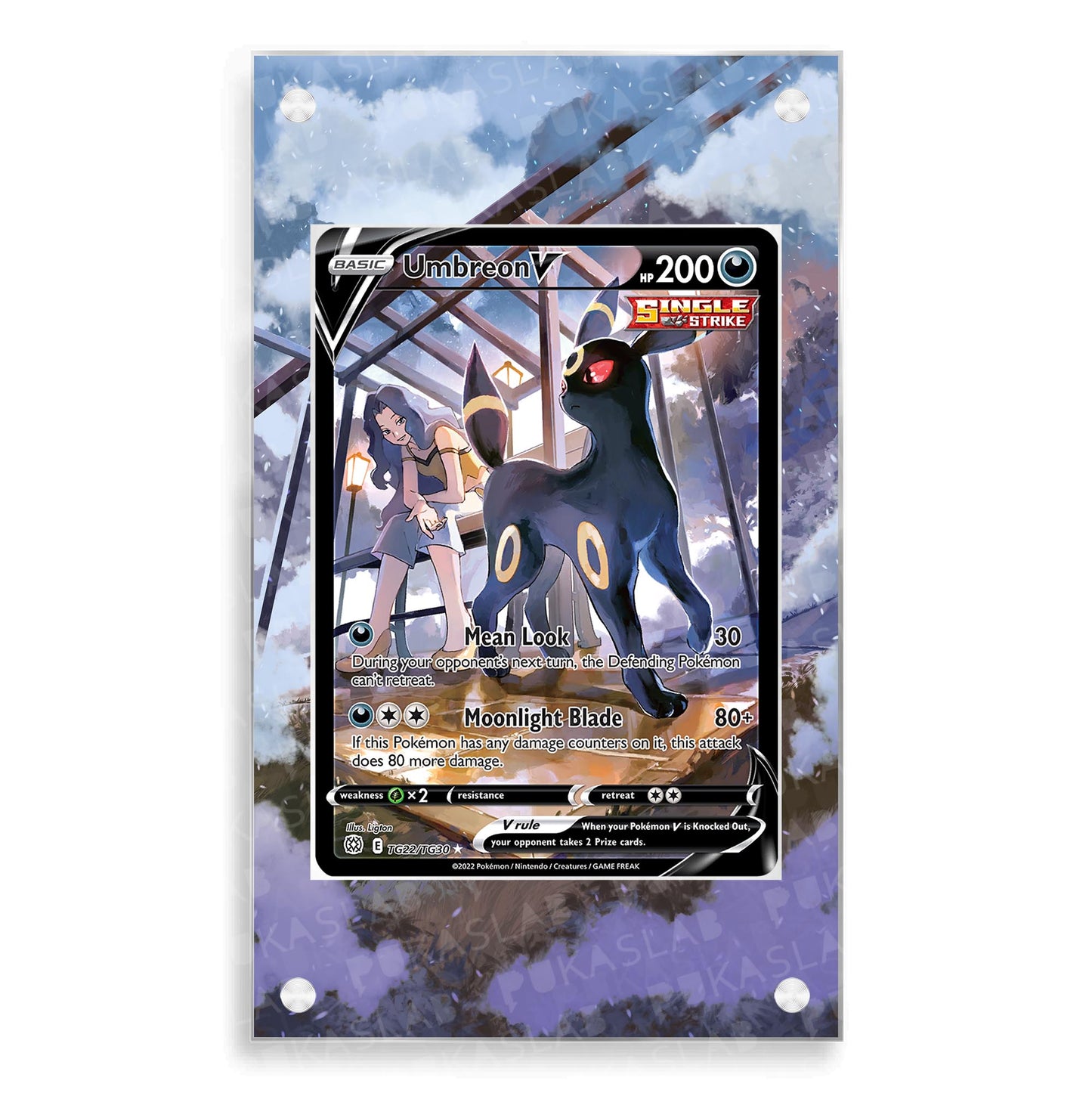 Umbreon V TG22/TG30 Magnetic Case - Pokemon Extended Art Case