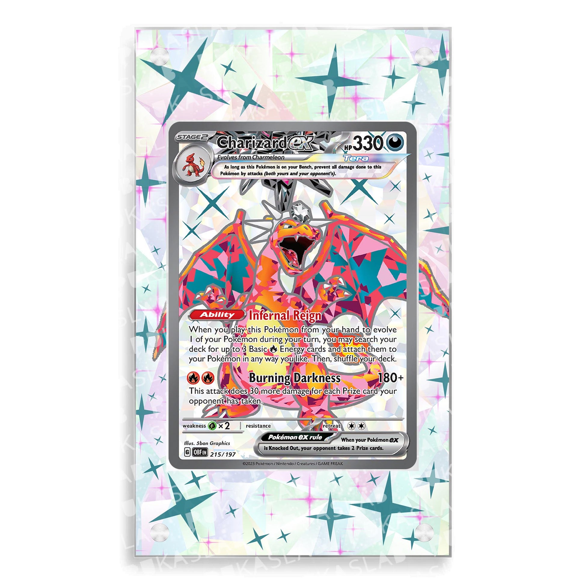 pokemon card 215 197 Charizard Ex 215/197 Magnetic Case