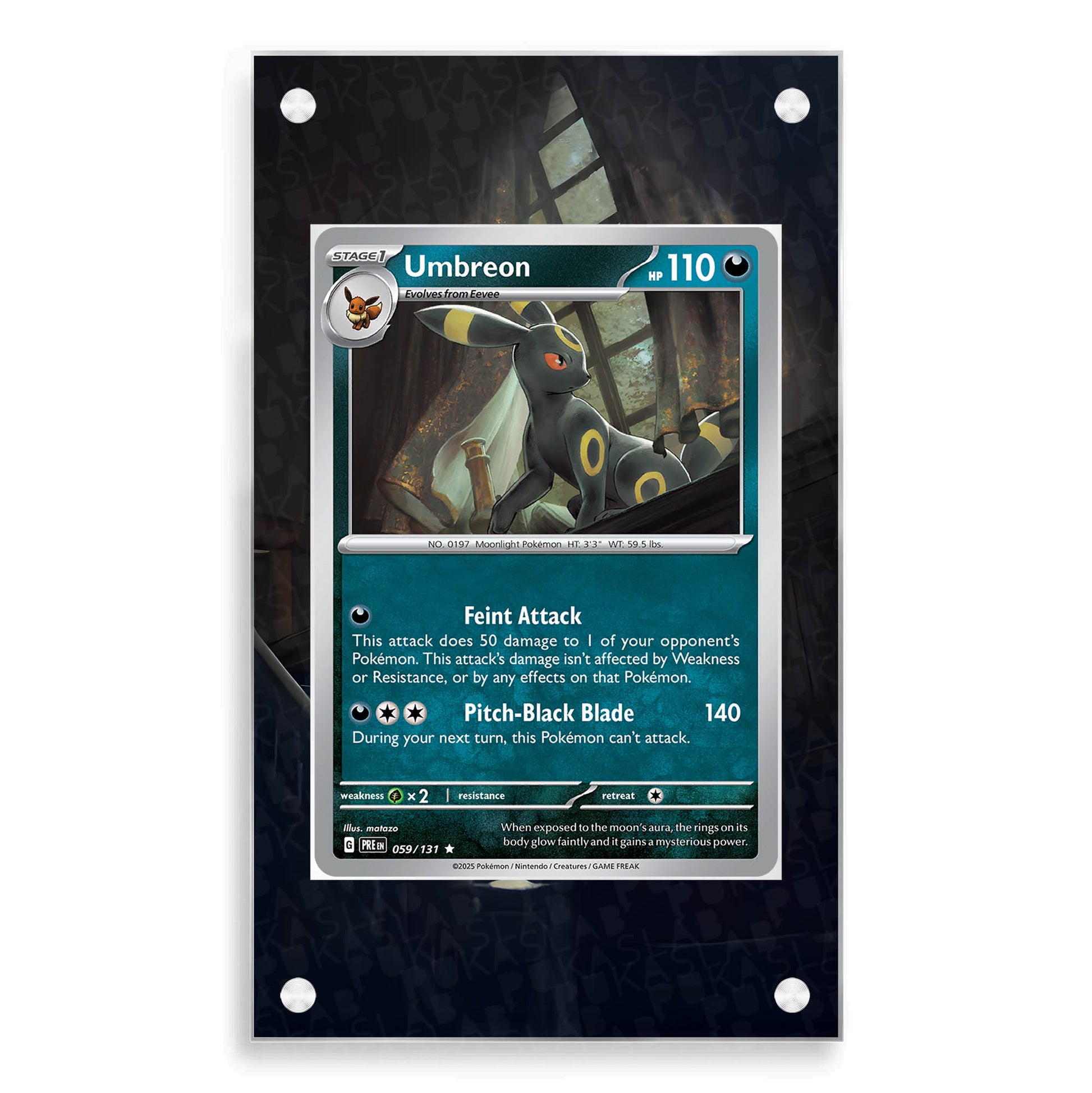 Umbreon 059/131 Magnetic Case - Pokemon Extended Art Case PukaSlab Umbreon 059/131 Magnetic Case - Pokemon Extended Art Case PukaSlab
