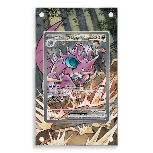 Team Rocket's Nidoking ex 233/182 Magnetic Case - Pokemon Extended Art Case