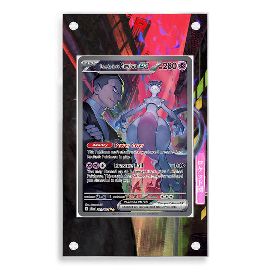 Mewtwo EX Team Rocket 231/182 Magnetic Case - Pokemon Extended Art Case