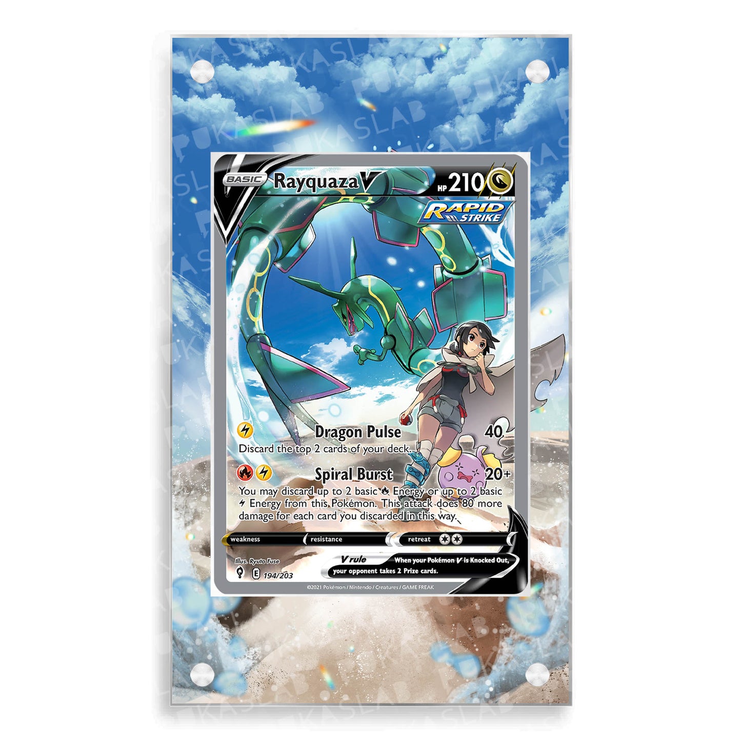 Rayquaza V 194/203 Magnetic Case - Pokemon Extended Art Case