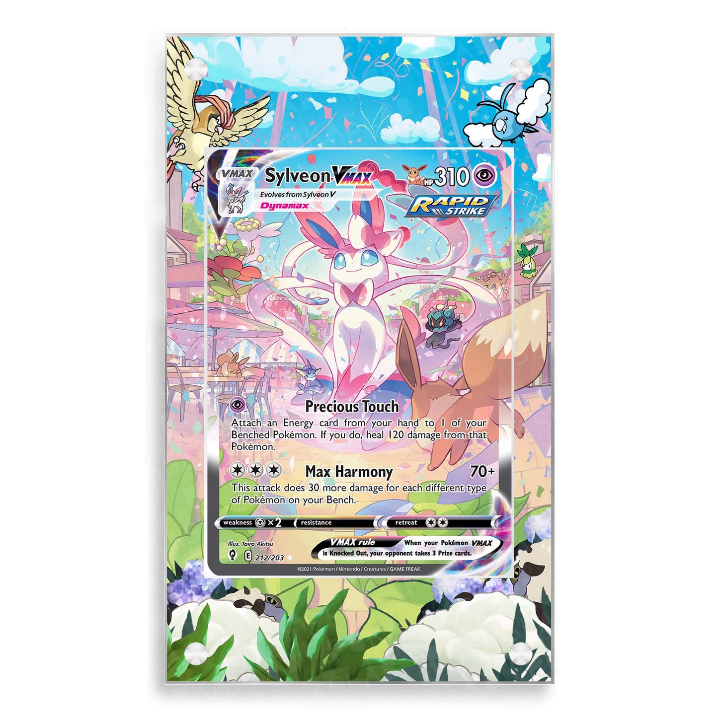 Sylveon Vmax 212/203 Magnetic Case - Pokemon Extended Art Case