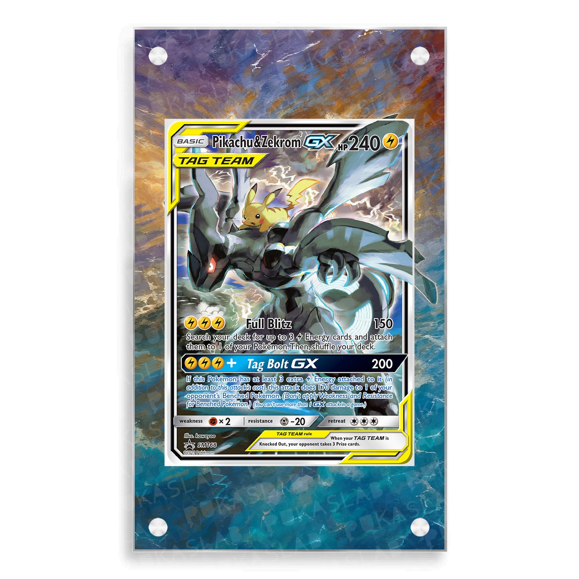 Pikachu & Zekrom Gx SM168 Extended Art - Pukaslab