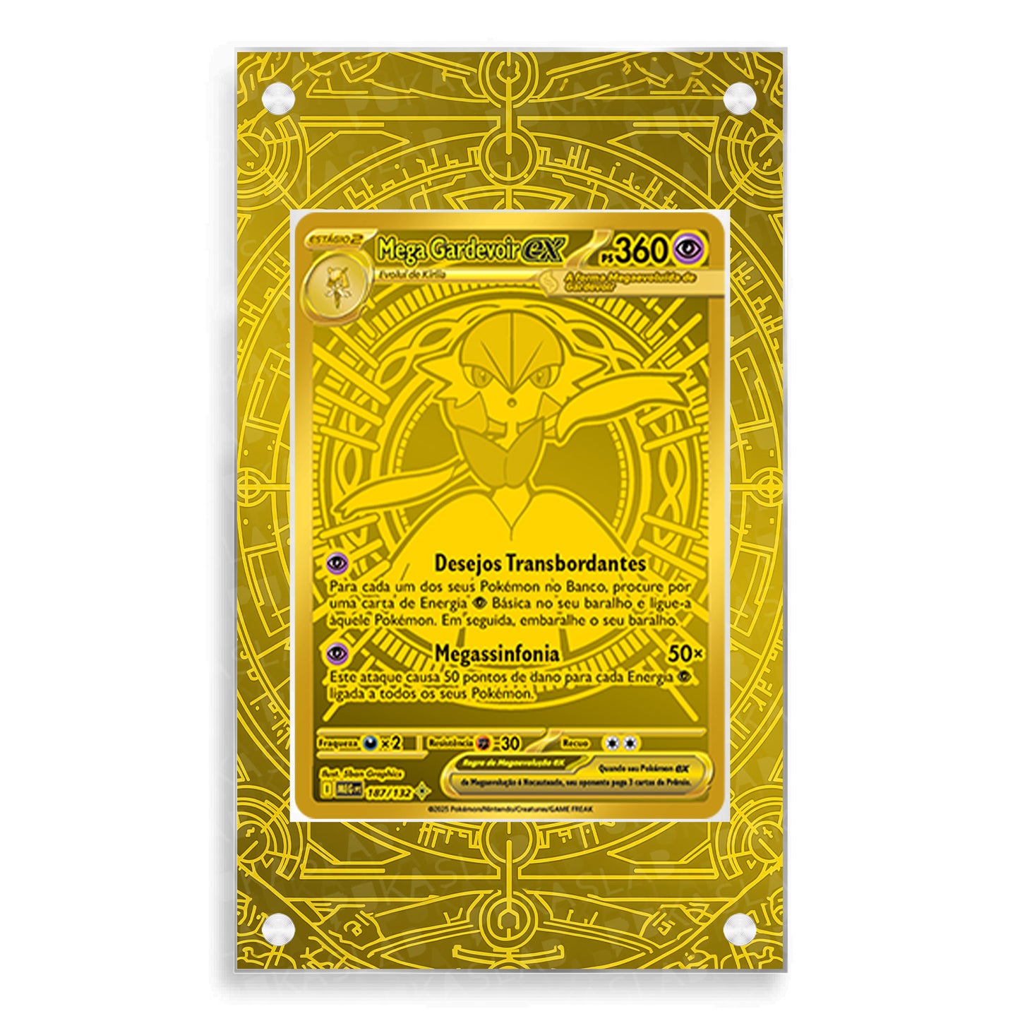 Mega Gardevoir Ex MUR Gold 187/132 Extended Art - Pukaslab