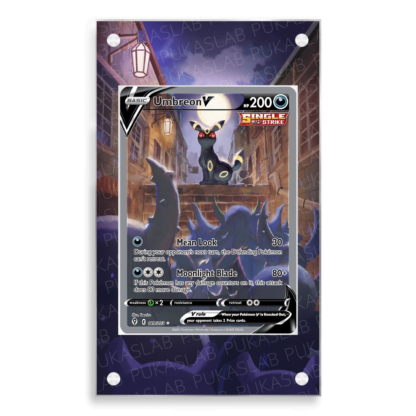 Umbreon V 189/203 Magnetic Case - Pokemon Extended Art Case