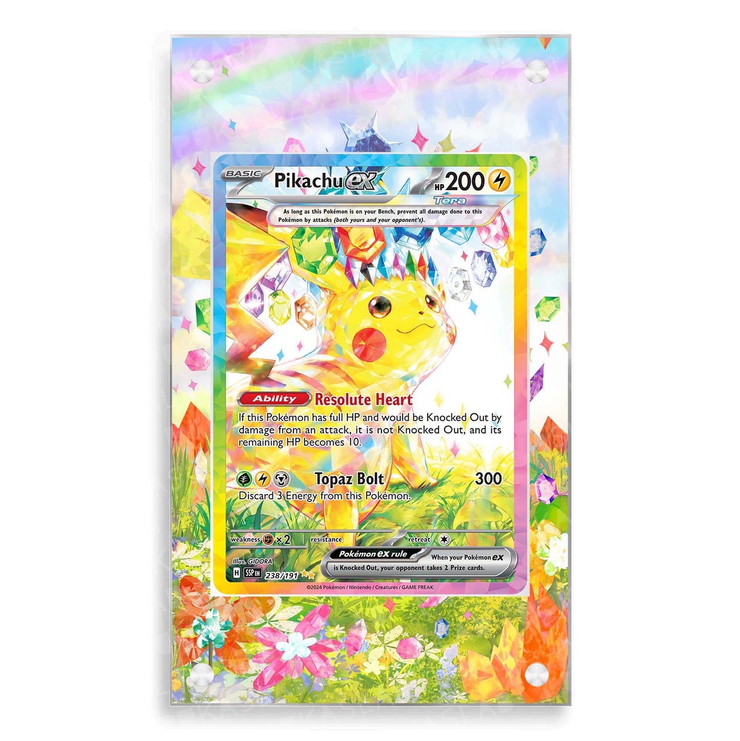 Pikachu Ex 238/191 Magnetic Case - Pokemon Extended Art Case