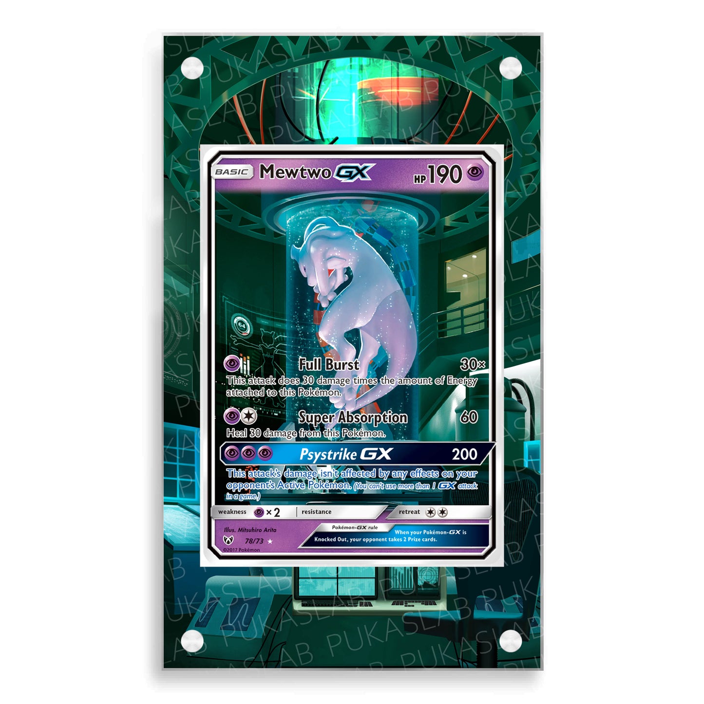 Mewtwo Gx 78/73 Magnetic Case - Pokemon Extended Art Case