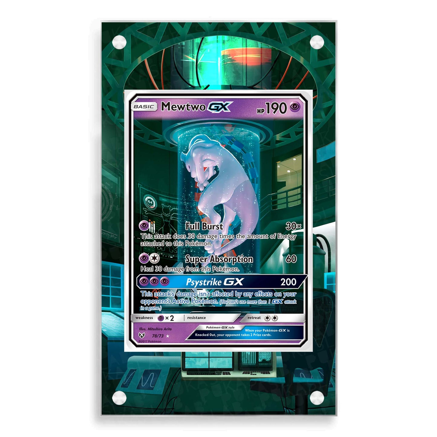 Mewtwo Gx 78/73 Magnetic Case - Pokemon Extended Art Case