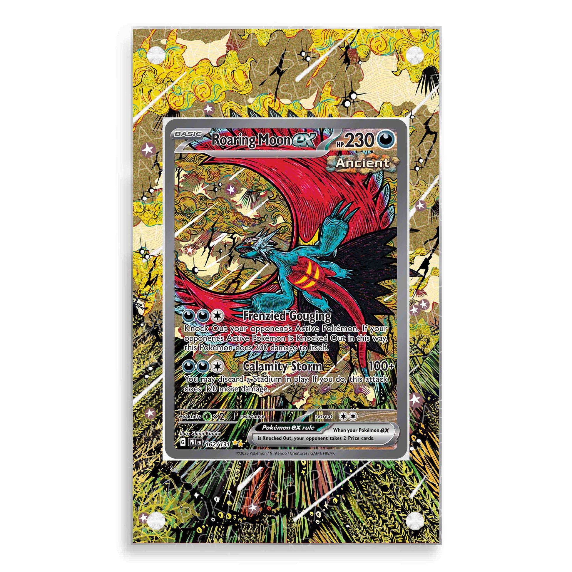 Roaring Moon EX 162/131 Magnetic Case - Pokemon Extended Art Case PukaSlab Roaring Moon EX 162/131 Magnetic Case - Pokemon Extended Art Case PukaSlab