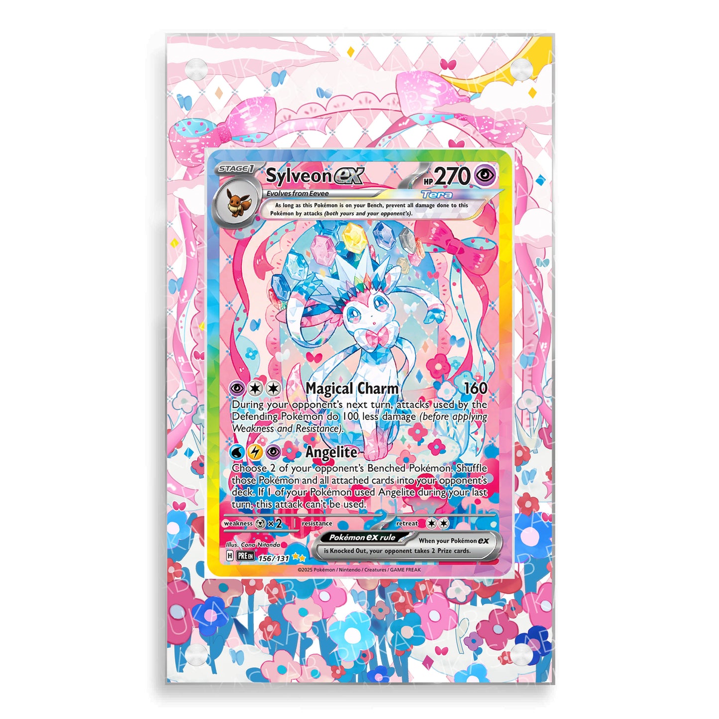 Sylveon EX 156/131 Magnetic Case - Pokemon Extended Art Case