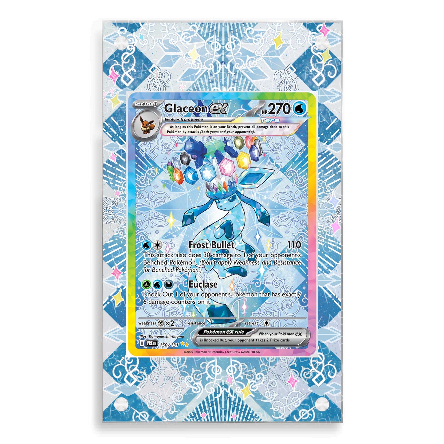 Glaceon EX 150/131 Magnetic Case - Pokemon Extended Art Case