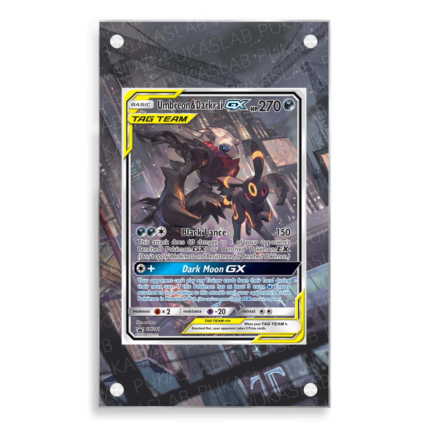 Umbreon & Darkrai Gx SM241 Magnetic Case - Pokemon Extended Art Case