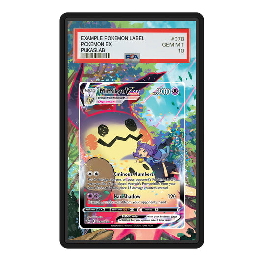 Mimikyu  & Acerola Trainer Vmax TG17/TG30 Psa Slab Extended Art - Pukaslab