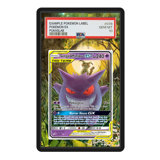 Gengar & Mimikyu Gx 53/181 Psa Slab Extended Art - Pukaslab