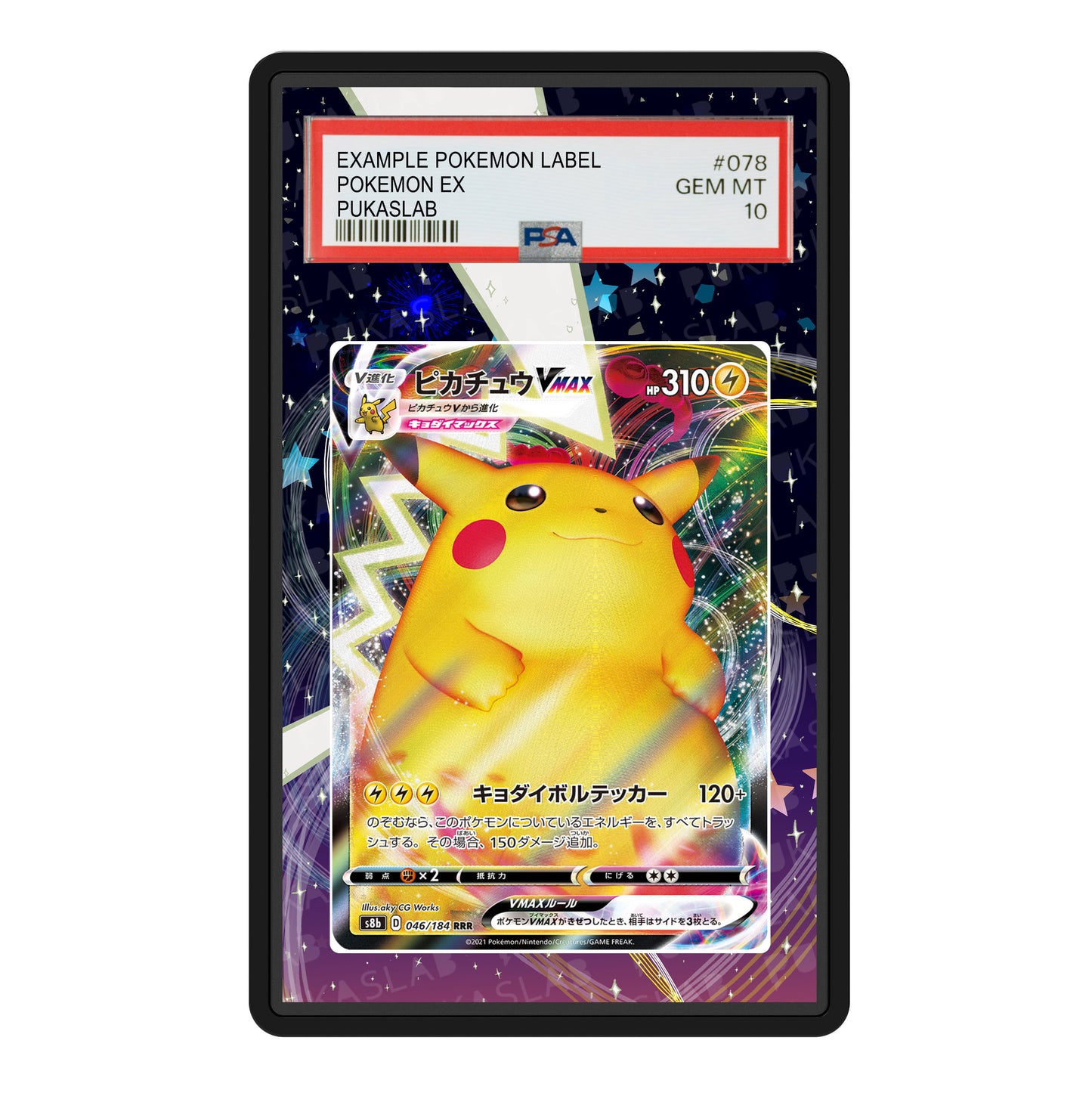 Pikachu Vmax 046/184 Psa Slab Extended Art - Pukaslab